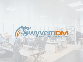 Image of an office with the Wyvern DM logo overlaid